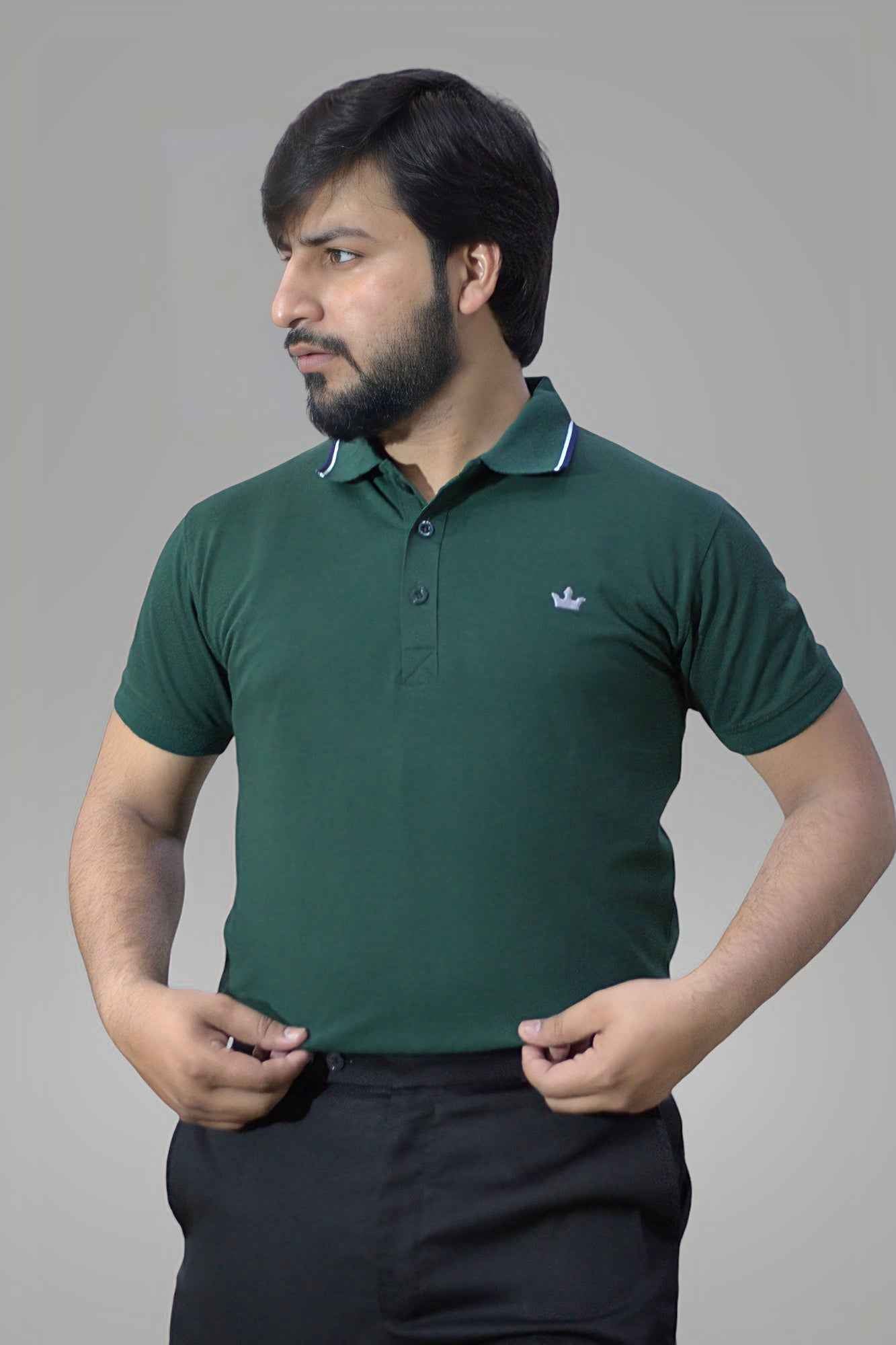 Gambluss plain Pique Polo- Green - Gambluss Wardrobe