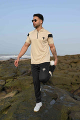 Gambluss Athleisure Dryfit Tracksuit- Milky/Black - Gambluss Wardrobe