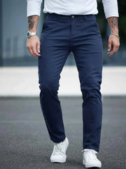 Gambluss Navy Twill Cotton Pant - Gambluss Wardrobe