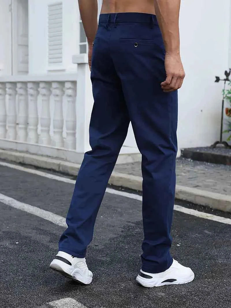 Gambluss R-Navy Regular Fit Cheno Pant - Gambluss Wardrobe