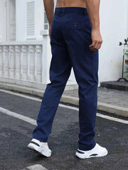 Gambluss R-Navy Regular Fit Cheno Pant - Gambluss Wardrobe