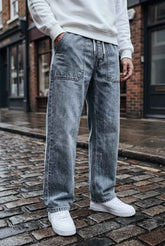 Gambluss Relaxed-Fit Cut-Pocket Pant - Gray - Gambluss Wardrobe