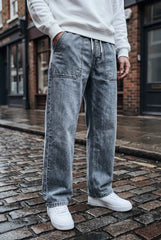 Gambluss Relaxed-Fit Cut-Pocket Pant - Gray - Gambluss Wardrobe