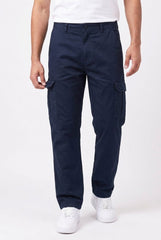 Relaxed Fit Baby Canvas Cotton Cargo Pant – Navy