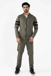 Premium Power Flex 4 Way Scuba Winter Tracksuit- Olive - Gambluss Wardrobe