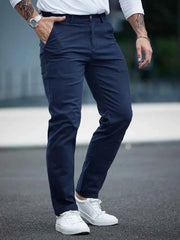 Gambluss Navy Twill Cotton Pant - Gambluss Wardrobe