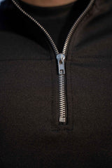 Black Velocity Tracksuit | Imported Scuba Fabric 4-Way Stretch – Gambluss - Gambluss Wardrobe