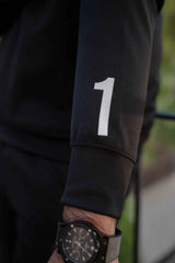 Black Velocity Tracksuit | Imported Scuba Fabric 4-Way Stretch – Gambluss - Gambluss Wardrobe