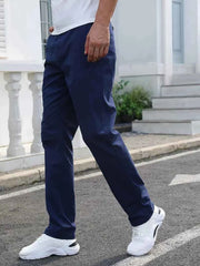Gambluss R-Navy Regular Fit Cheno Pant - Gambluss Wardrobe