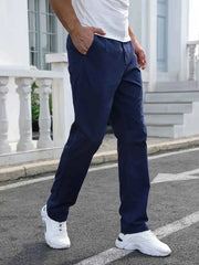 Gambluss R-Navy Regular Fit Cheno Pant - Gambluss Wardrobe