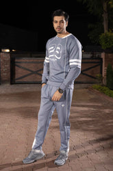 Gambluss Space Blue Momentum Tracksuit | Imported Scuba 4-Way Stretch - Gambluss Wardrobe