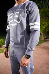 Gambluss Space Blue Momentum Tracksuit | Imported Scuba 4-Way Stretch - Gambluss Wardrobe