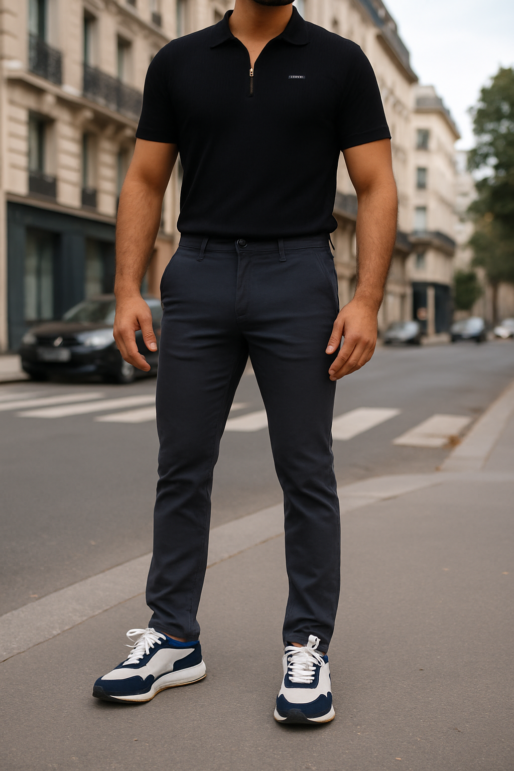 Gambluss charcoal Twill Cotton Pant - Gambluss Wardrobe
