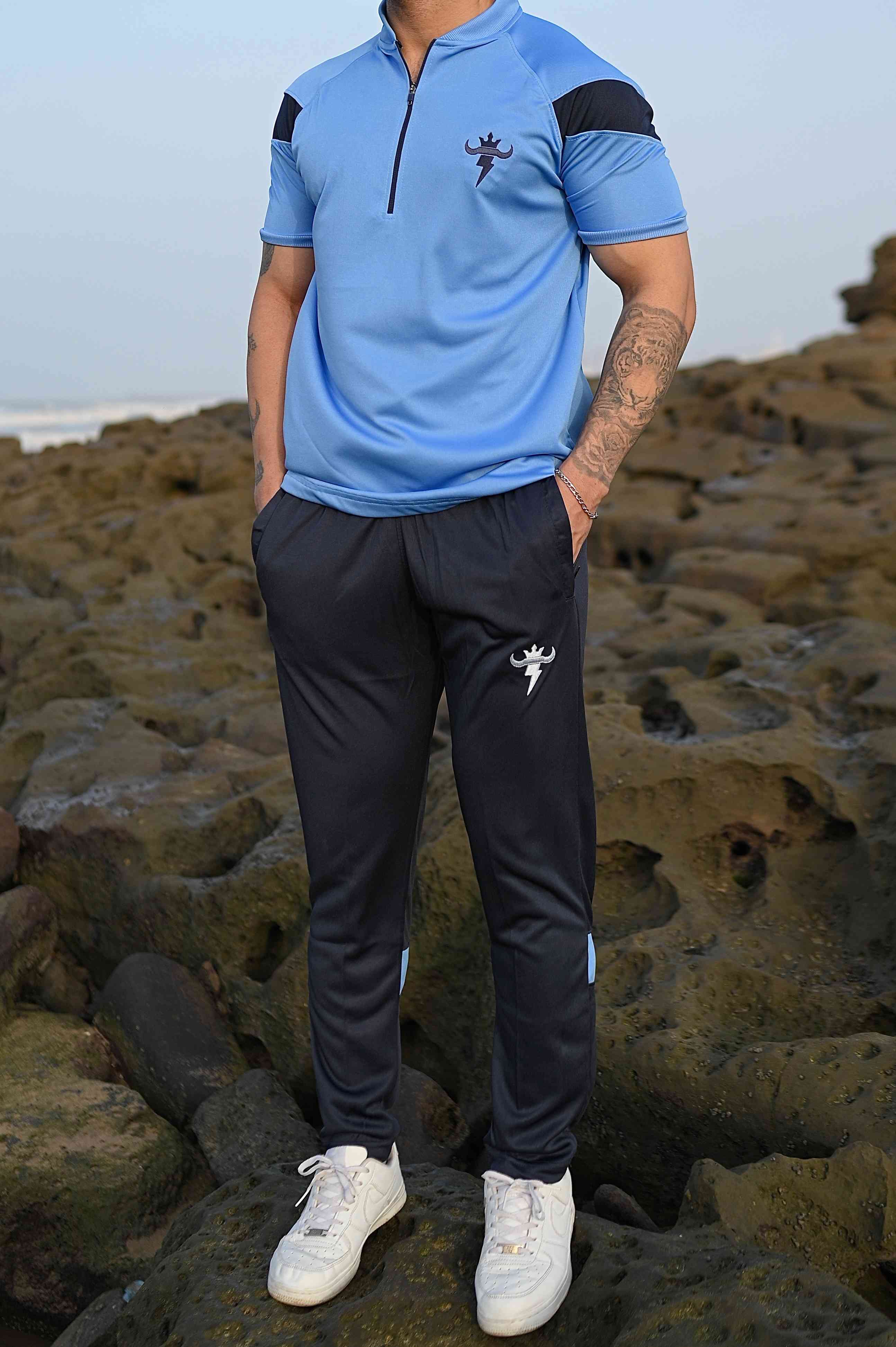 Gambluss Athleisure Dryfit Tracksuit- Royal/Navy - Gambluss Wardrobe