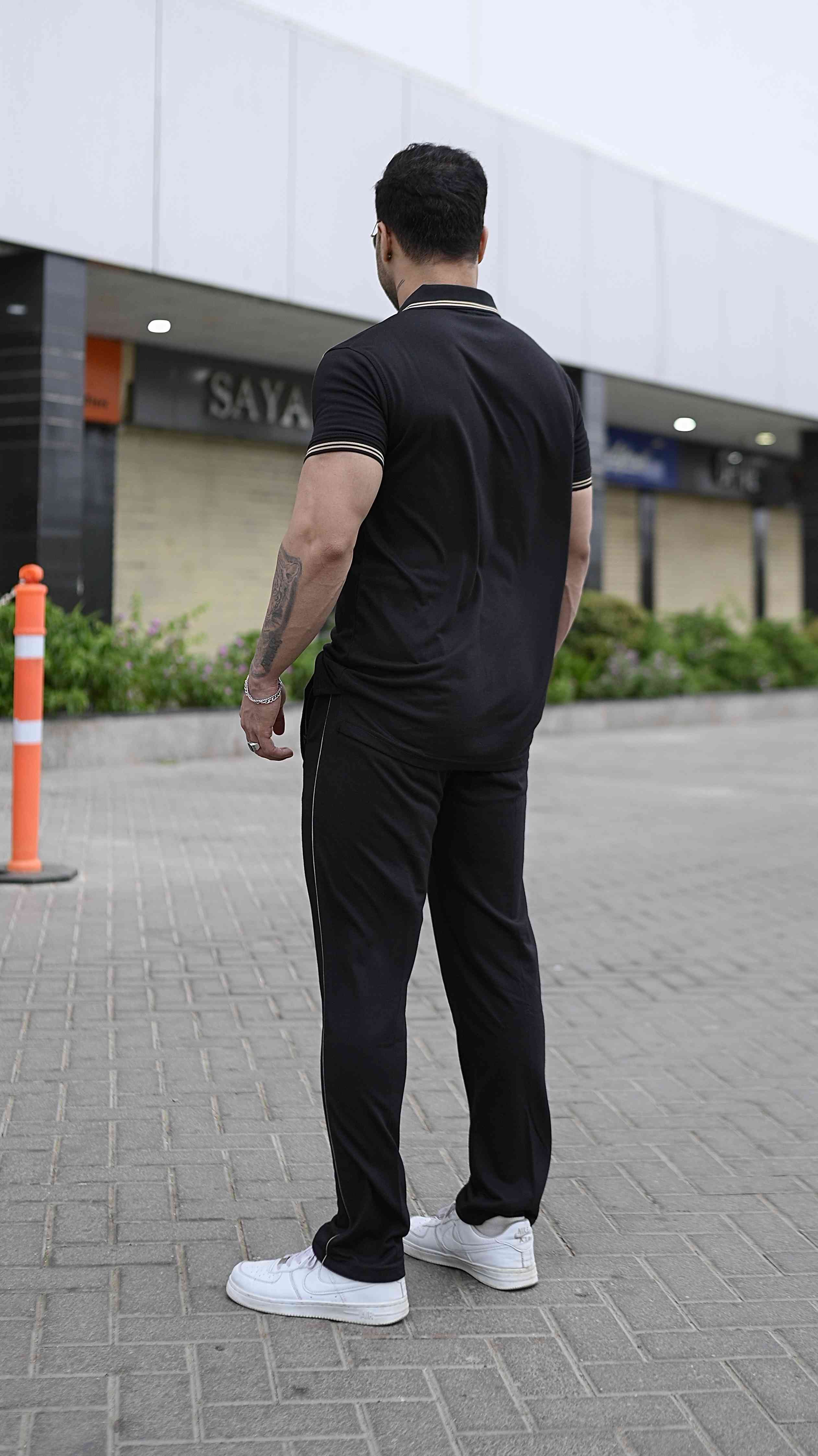 Gentlemen Golden Edition Cotton Twinset-Black - Gambluss Wardrobe