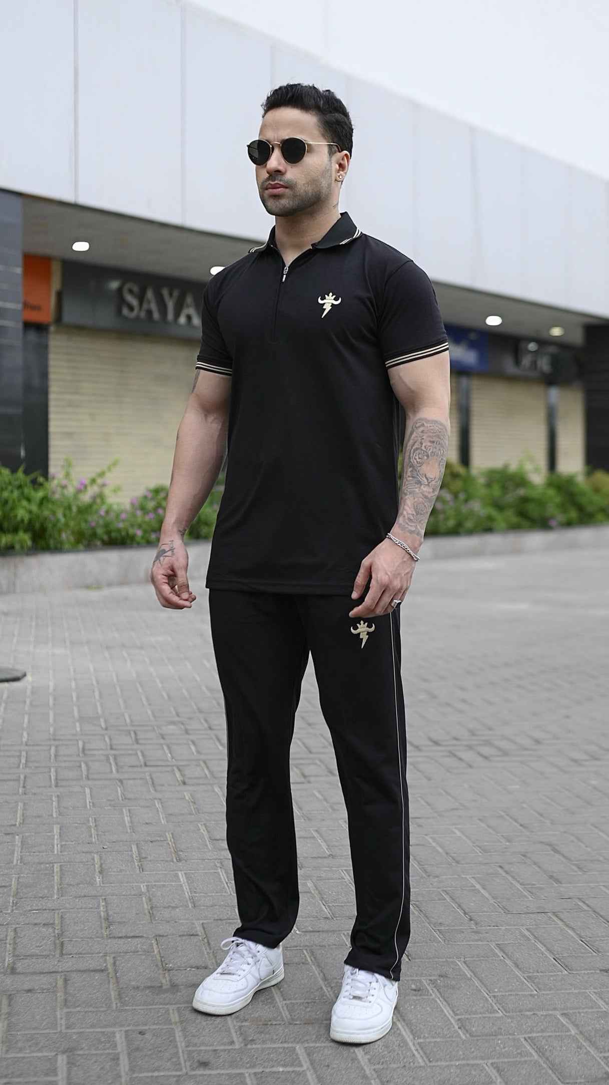 Gentlemen Golden Edition Cotton Twinset-Black - Gambluss Wardrobe