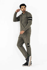 Premium Power Flex 4 Way Scuba Winter Tracksuit- Olive - Gambluss Wardrobe