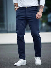 Gambluss Navy Twill Cotton Pant - Gambluss Wardrobe