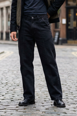 Gambluss Relaxed-Fit Pleated Pant - Black - Gambluss Wardrobe