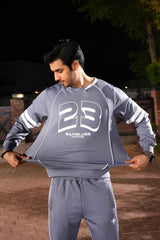 Gambluss Space Blue Momentum Tracksuit | Imported Scuba 4-Way Stretch - Gambluss Wardrobe